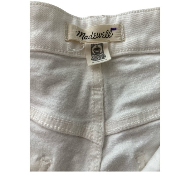 MADEWELL jeans, size 29P, Curvy Perfect Vintage Jean, white. Cotton denim - Picture 3 of 6